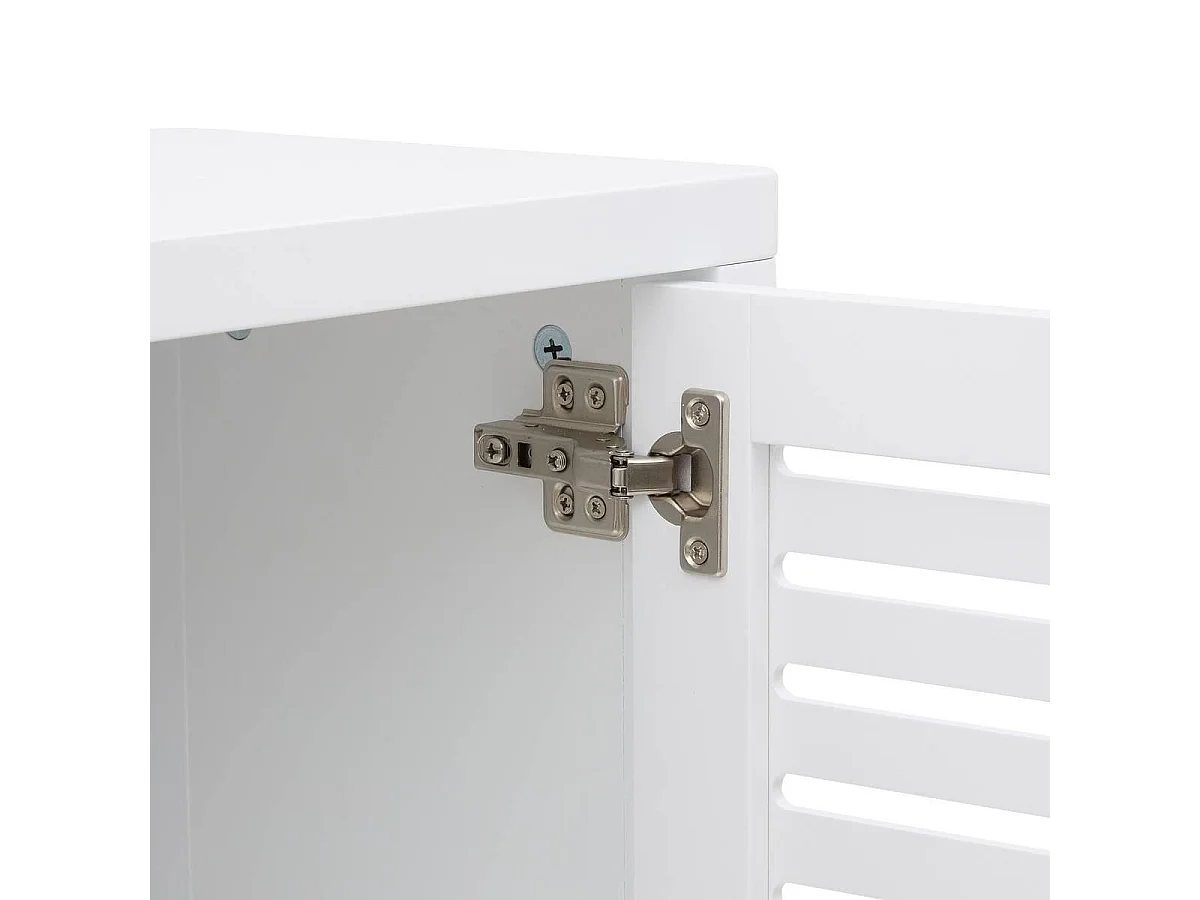 Meuble WC 2 Portes "Oréa" 165cm Blanc