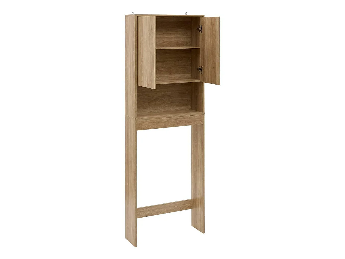 Meuble WC 2 Portes "Abana" 180cm Naturel