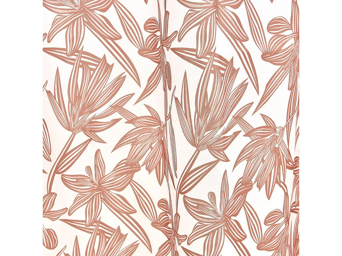 Rideau de Douche Imprimé "Bloom" 180x200cm Rose