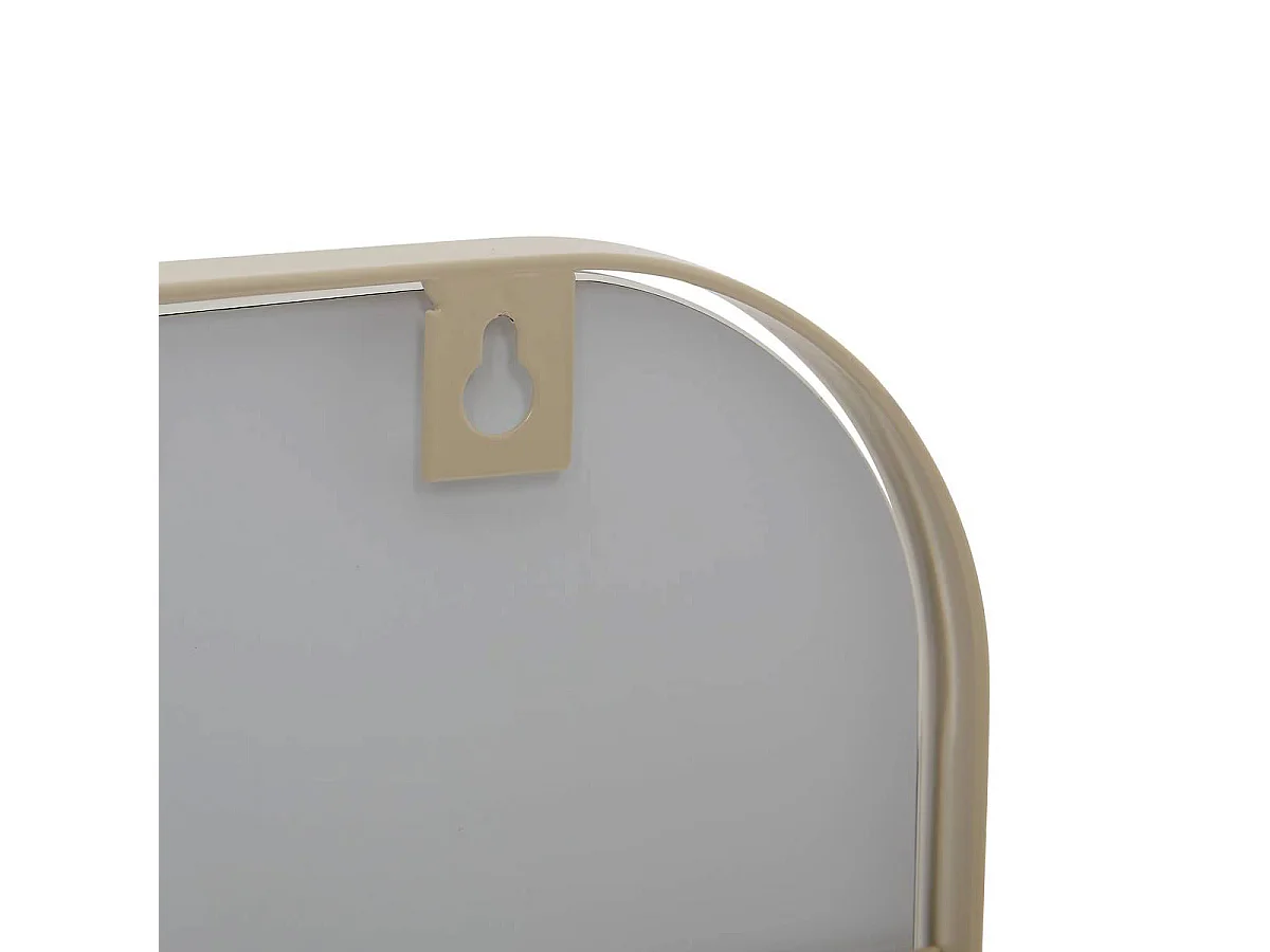 Miroir Mural Avec Étagère "Argiléo" 60cm Beige