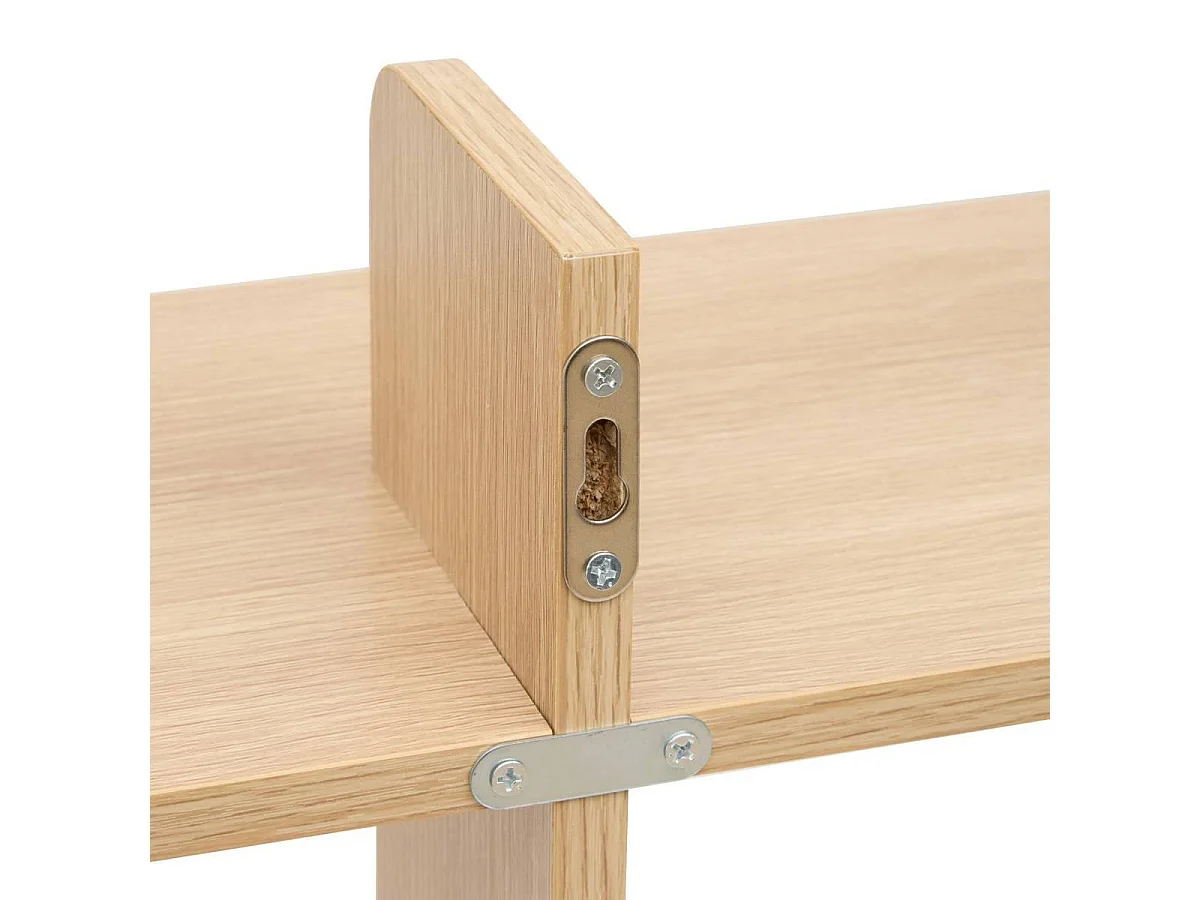 Étagère Murale 2 Niveaux "Fixy" 60cm Naturel