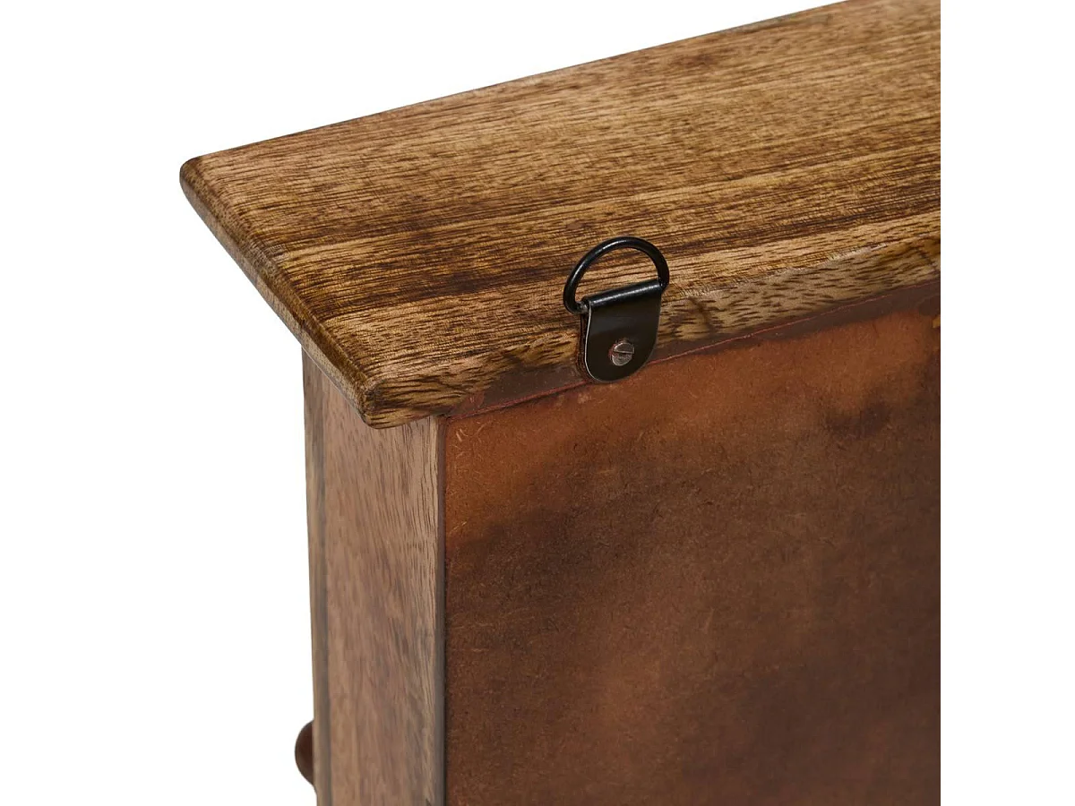 Boîte à Clés en Bois "Cassandre" 27cm Marron