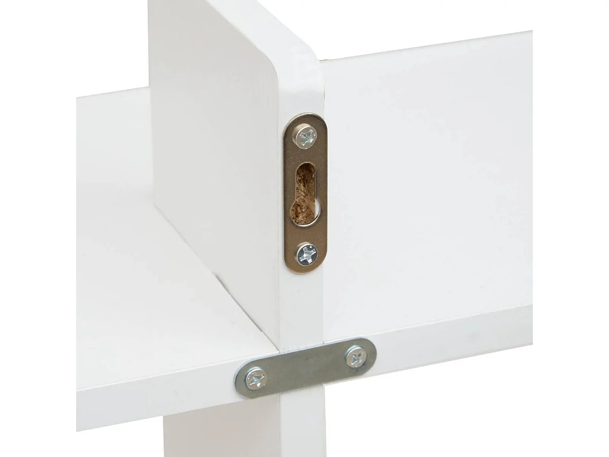 Étagère Murale 2 Niveaux "Fixy" 60cm Blanc