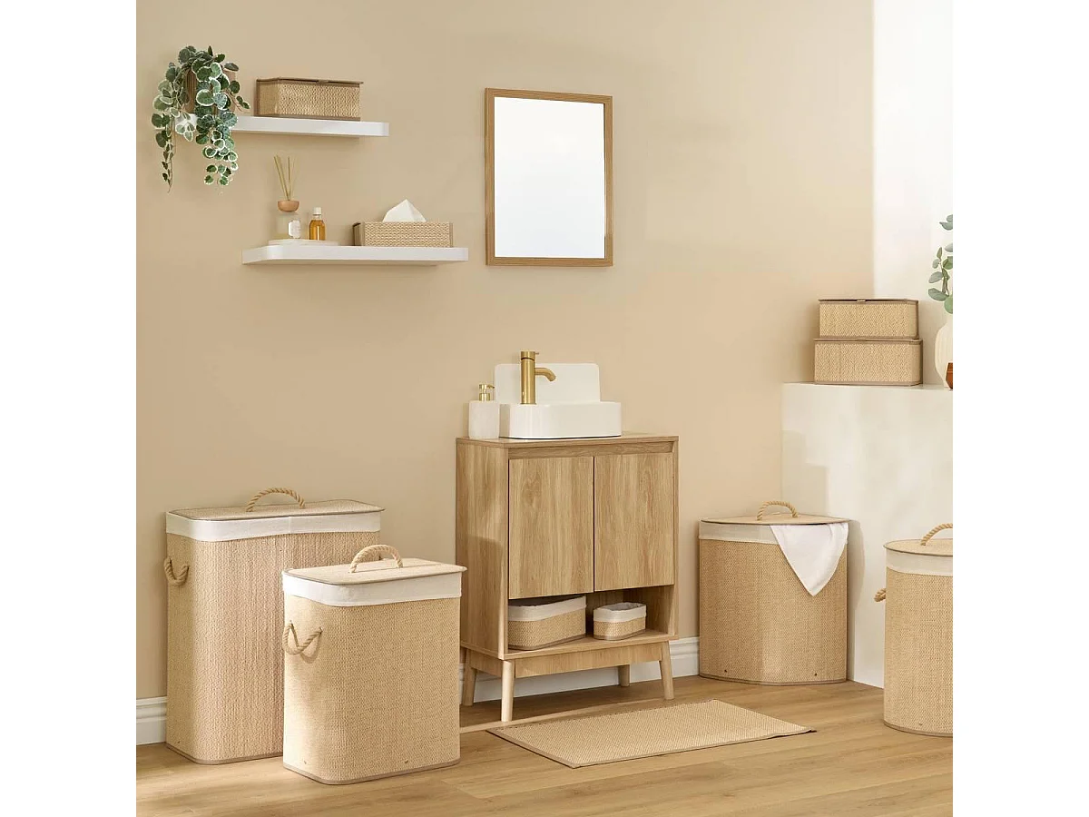 Boîte à Mouchoirs Déco "Stemy" 26cm Beige