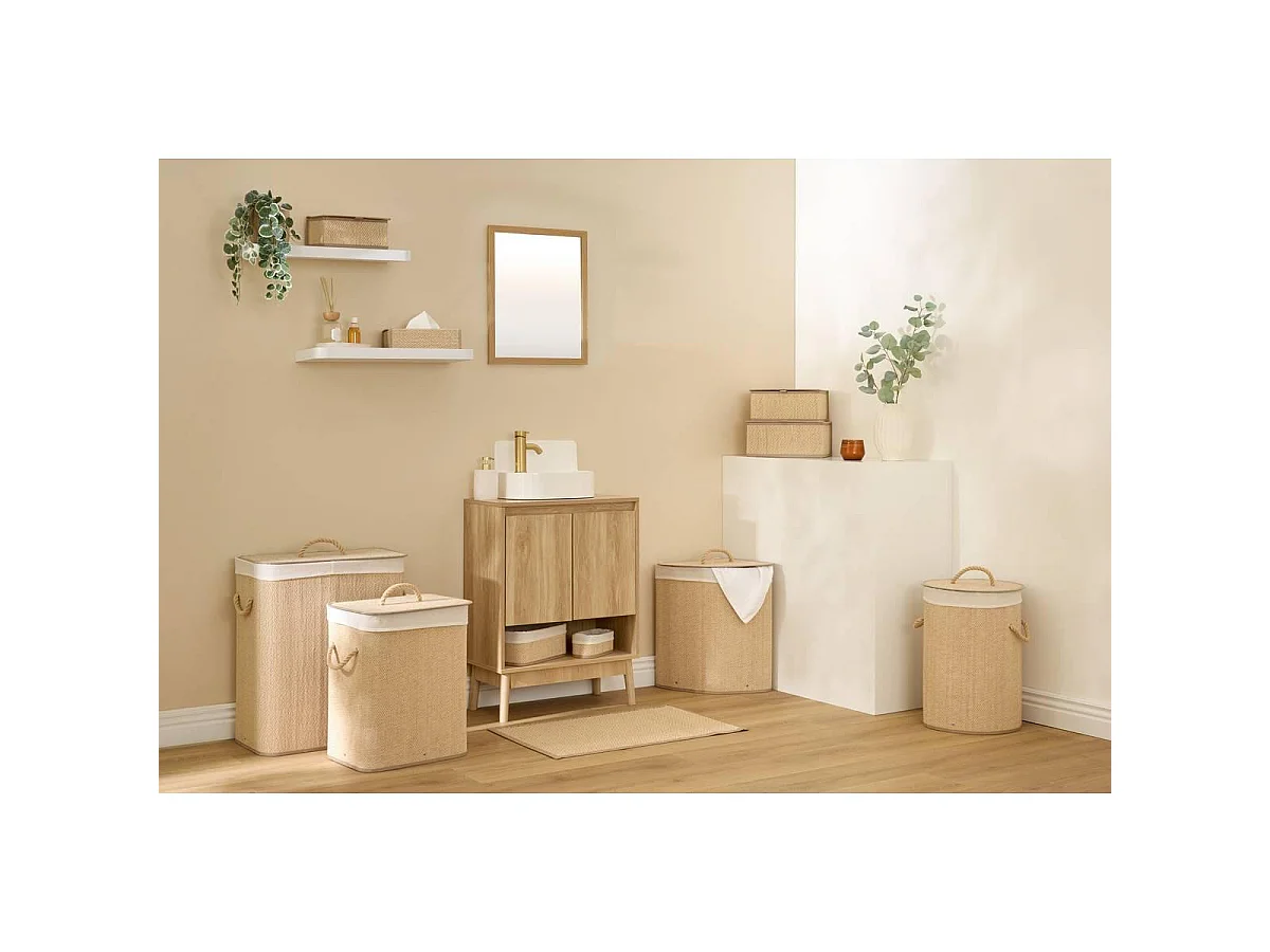 Boîte à Mouchoirs Déco "Stemy" 26cm Beige
