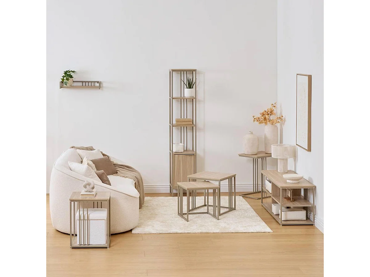 Étagère Murale Design "Duna" 56cm Sable