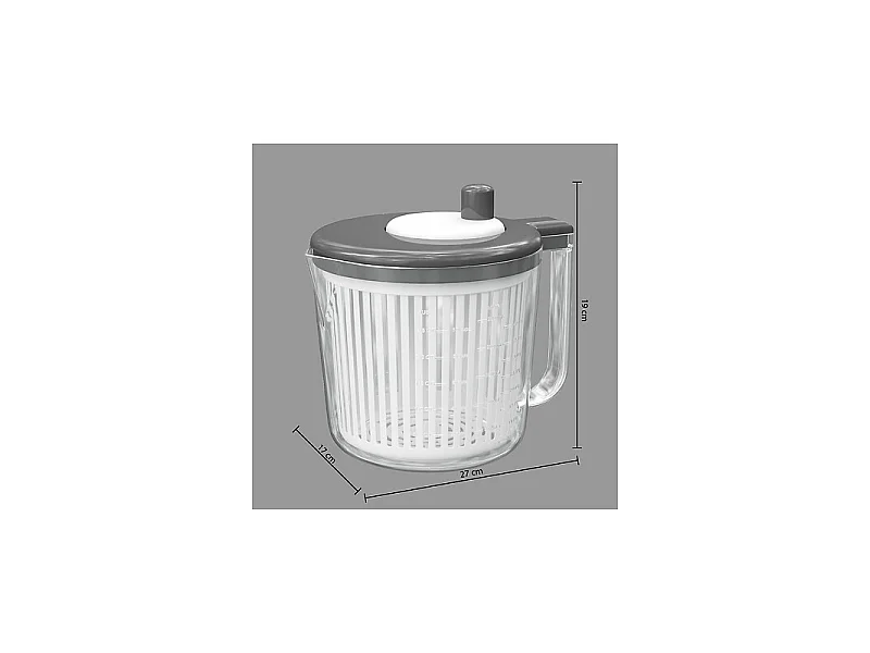 Mini Essoreuse à Salade "Poly" 2,5L Gris