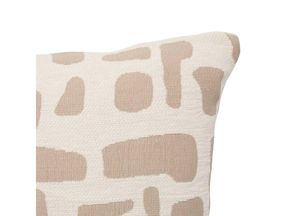 Coussin Déco Jacquard "Marlia" 40x40cm Beige