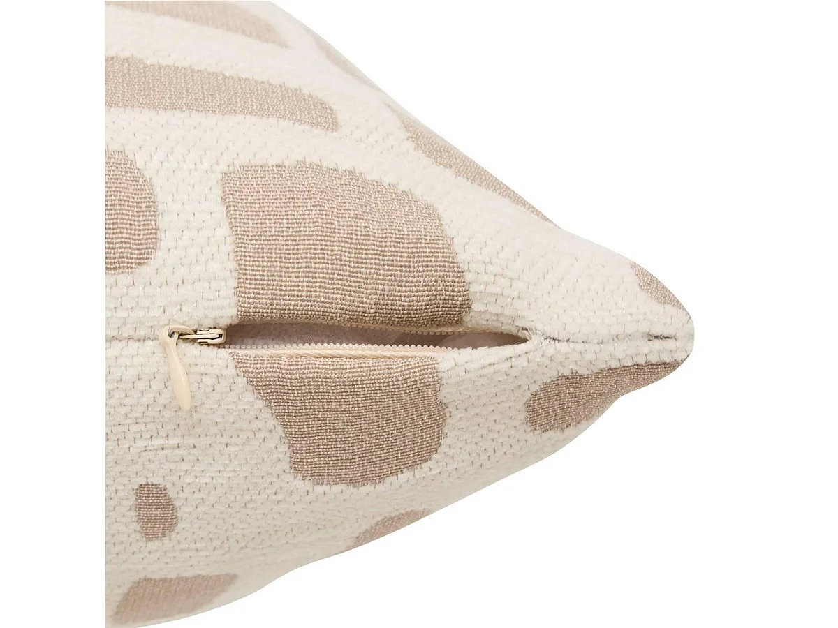 Coussin Déco Jacquard "Marlia" 40x40cm Beige