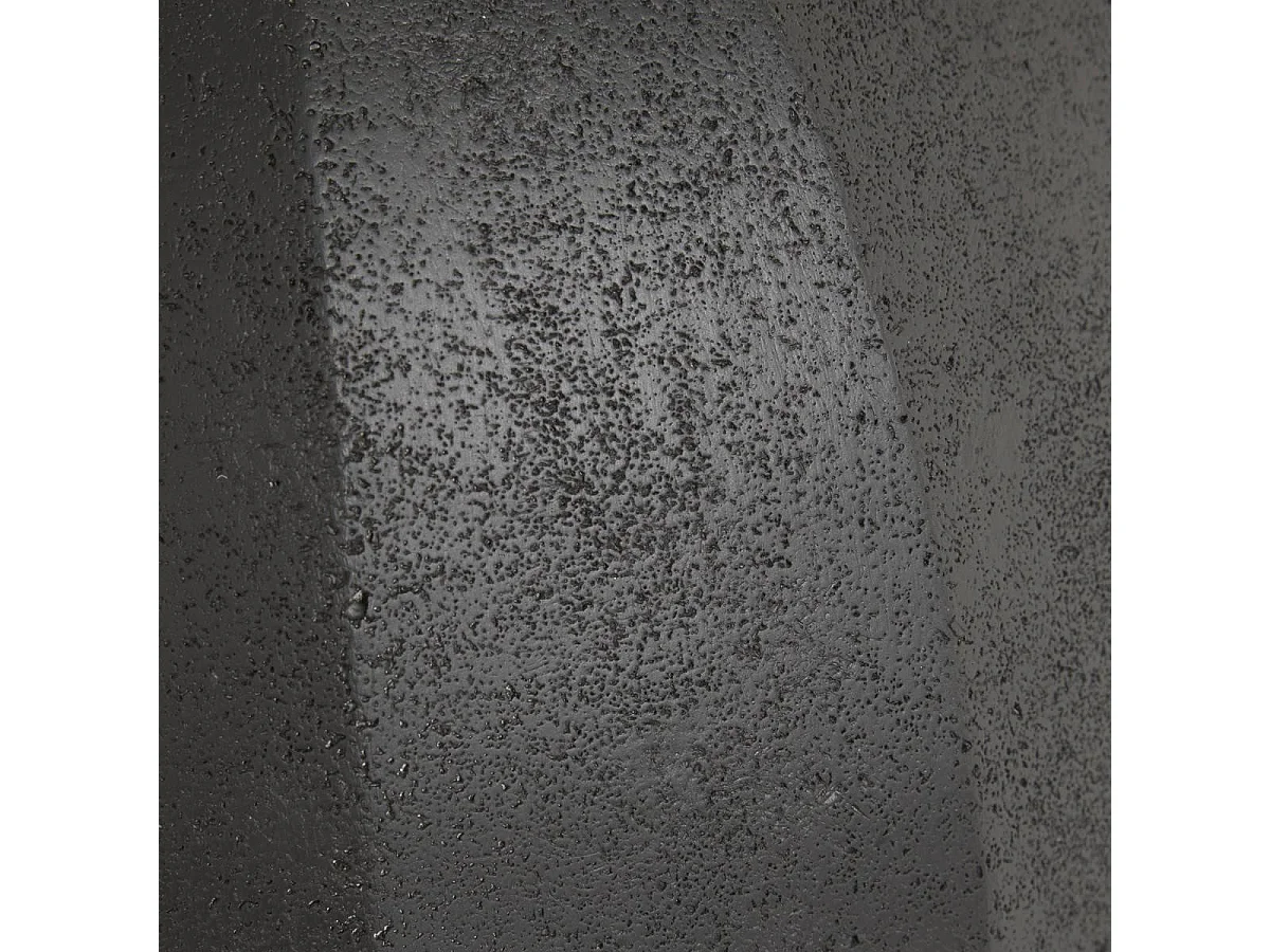 Vase Déco Strié "Nyer" 42cm Noir