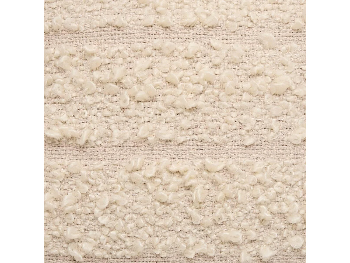 Coussin Déco Bouclette "Beryl" 45x45cm Beige Lin