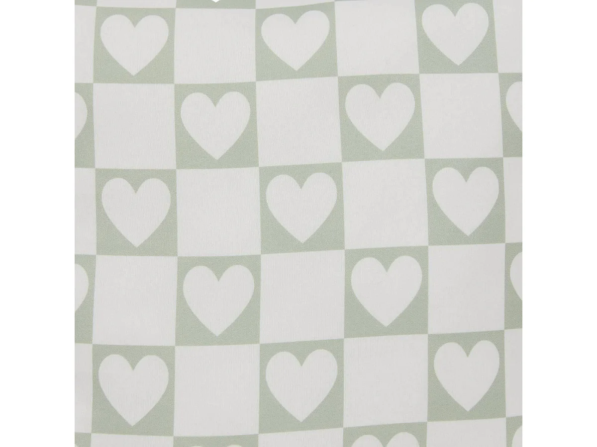 Coussin Déco Enfant Bouclette "Jaiko" 40x40cm Vert