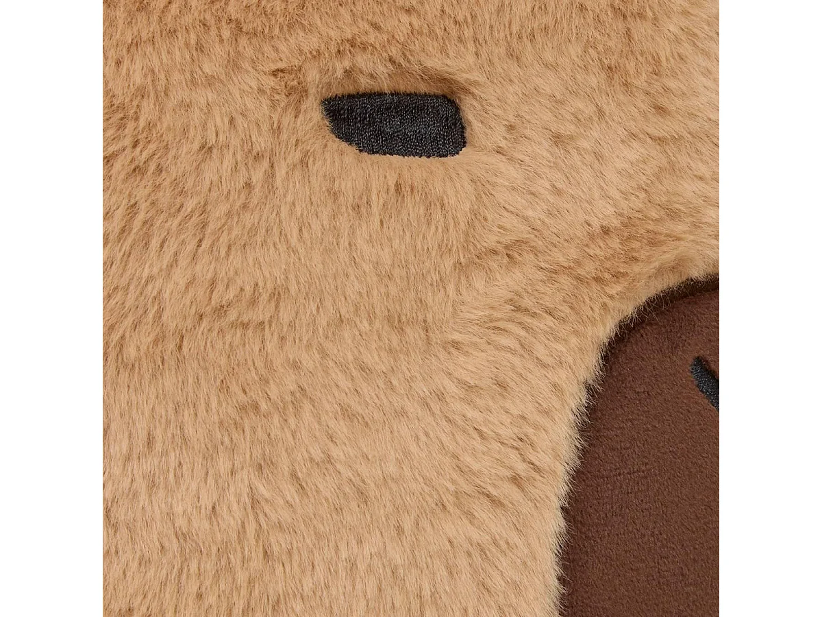 Coussin Déco Enfant "Capy" 30cm Marron