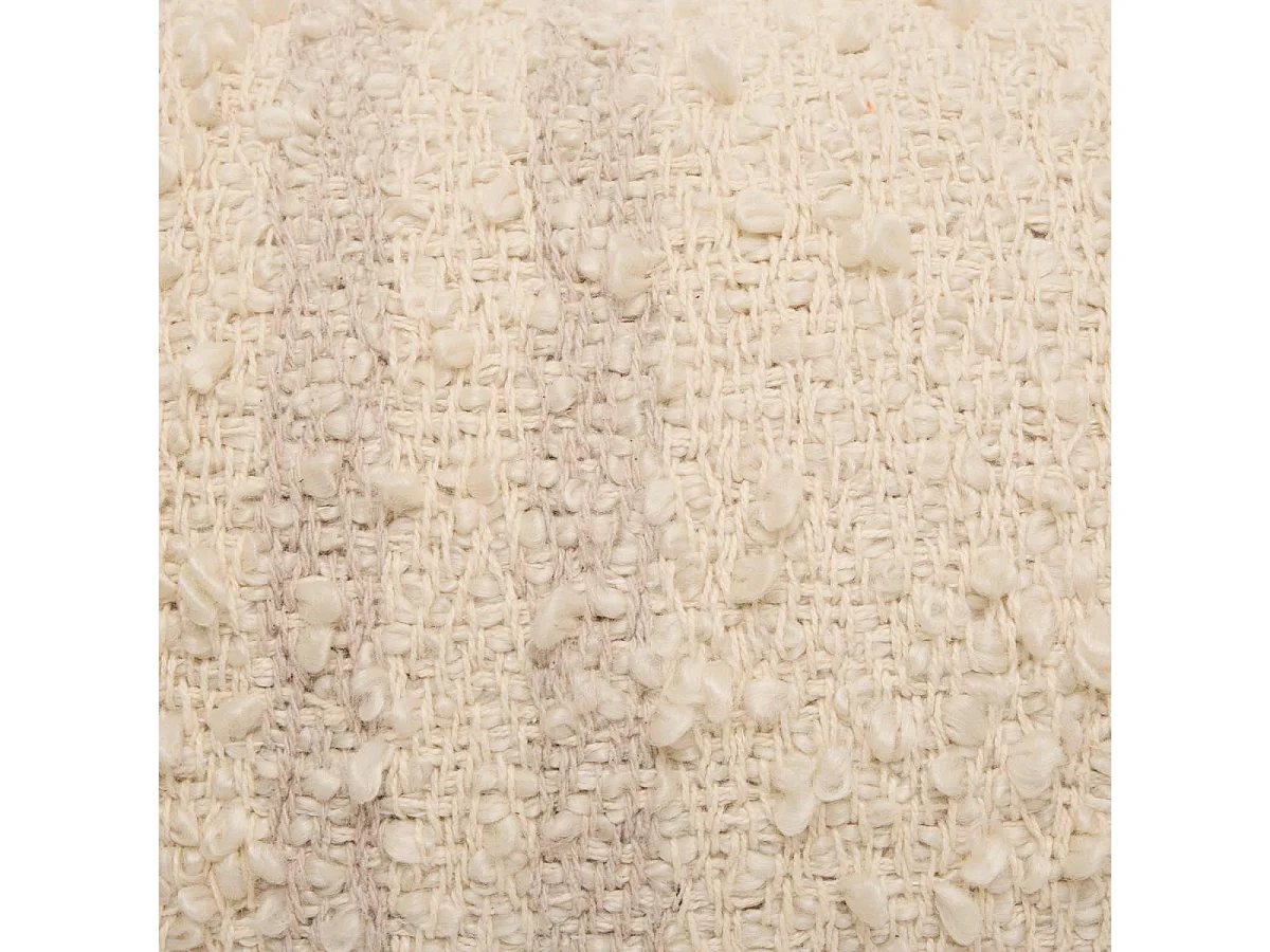 Coussin Déco Bouclette "Beryl" 30x50cm Beige Lin