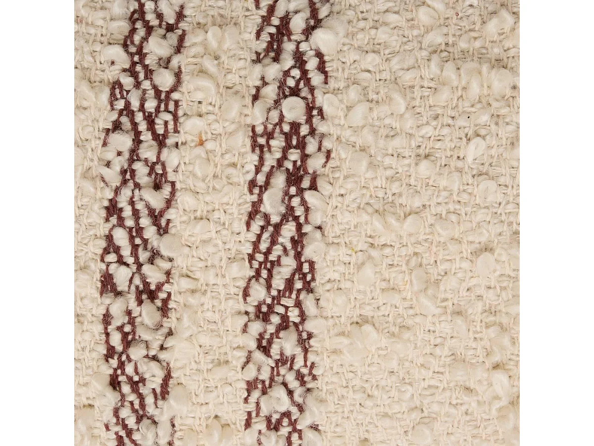 Coussin Déco Bouclette "Beryl" 30x50cm Marron Tonka