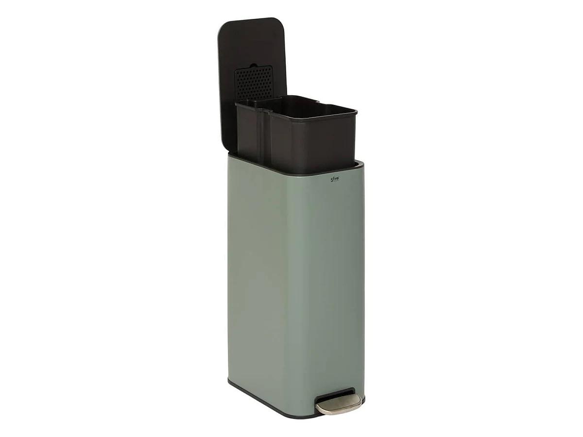 Poubelle à Pédale Slim "Delta" 30L Vert