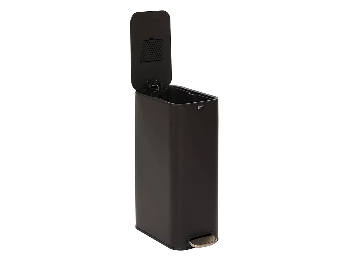 Poubelle à Pédale Slim "Delta" 30L Noir