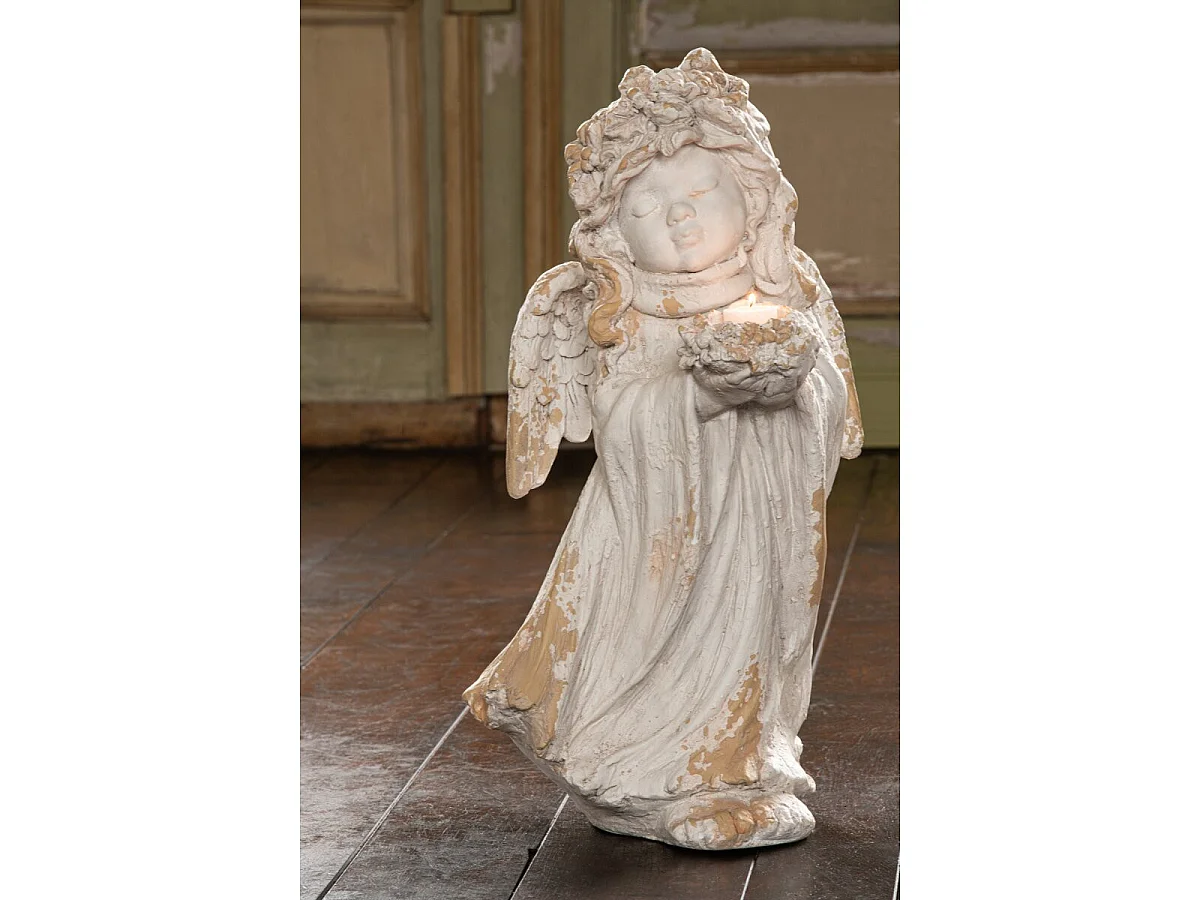 Statue Ange Extérieur "Judith" 60cm Beige