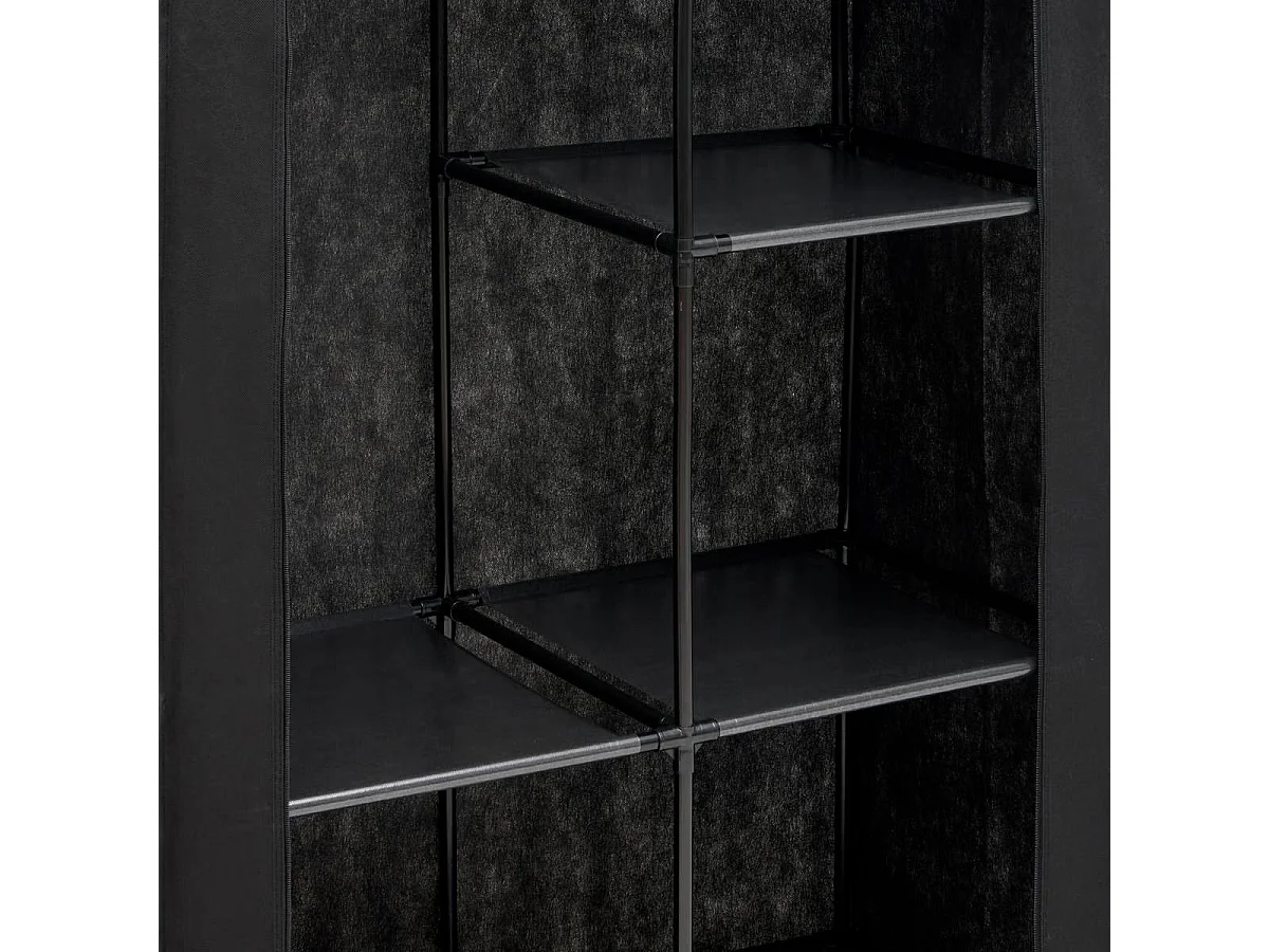 Penderie 4 Étagères "Dressy" 88cm Noir