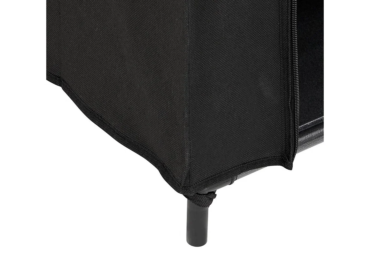 Penderie Double 7 Étagères "Dressy" 155cm Noir