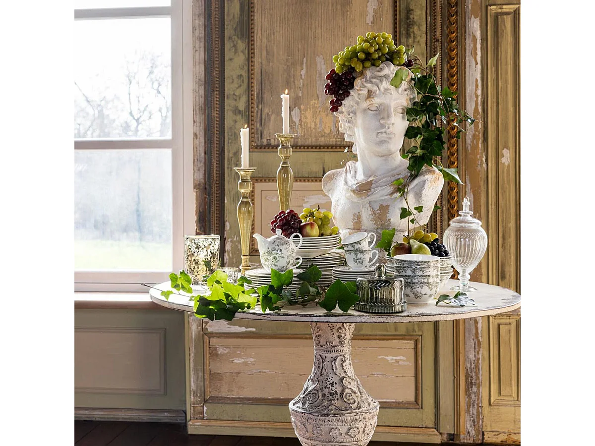 Buste Antique Extérieur "Rémi" 78cm Beige