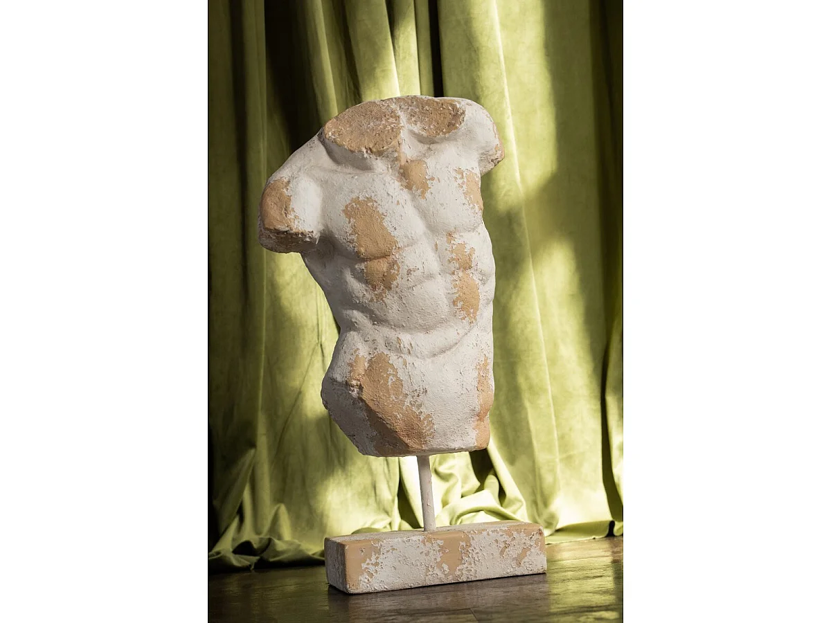 Buste Homme Extérieur "Rémi" 67cm Beige