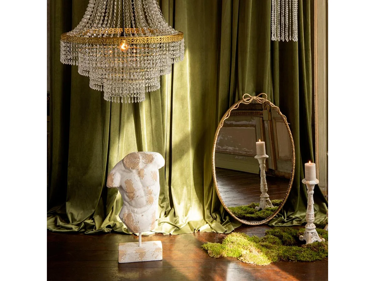 Buste Homme Extérieur "Rémi" 67cm Beige