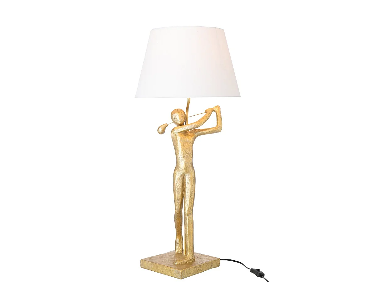 Lampe à Poser Golfeur "Viggo" 80cm Doré