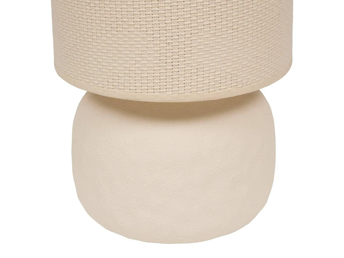 Lampe à Poser Boule "Obine" 42cm Beige