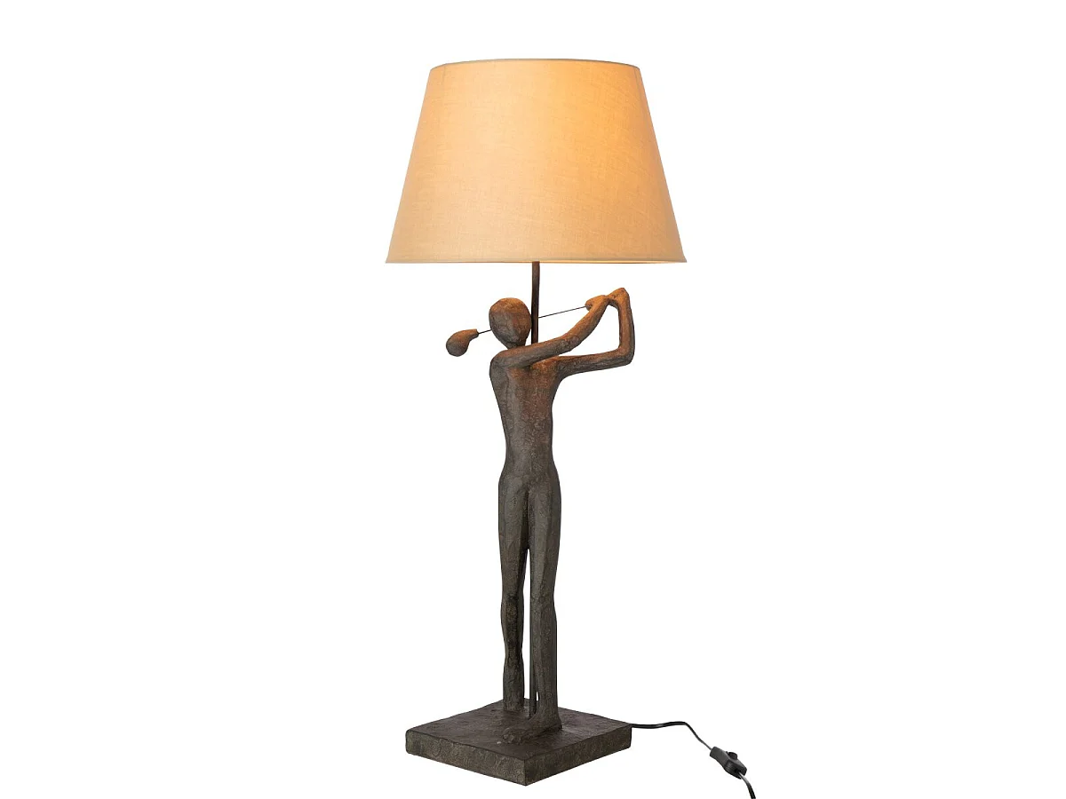 Lampe à Poser Golfeur "Viggo" 80cm Noir