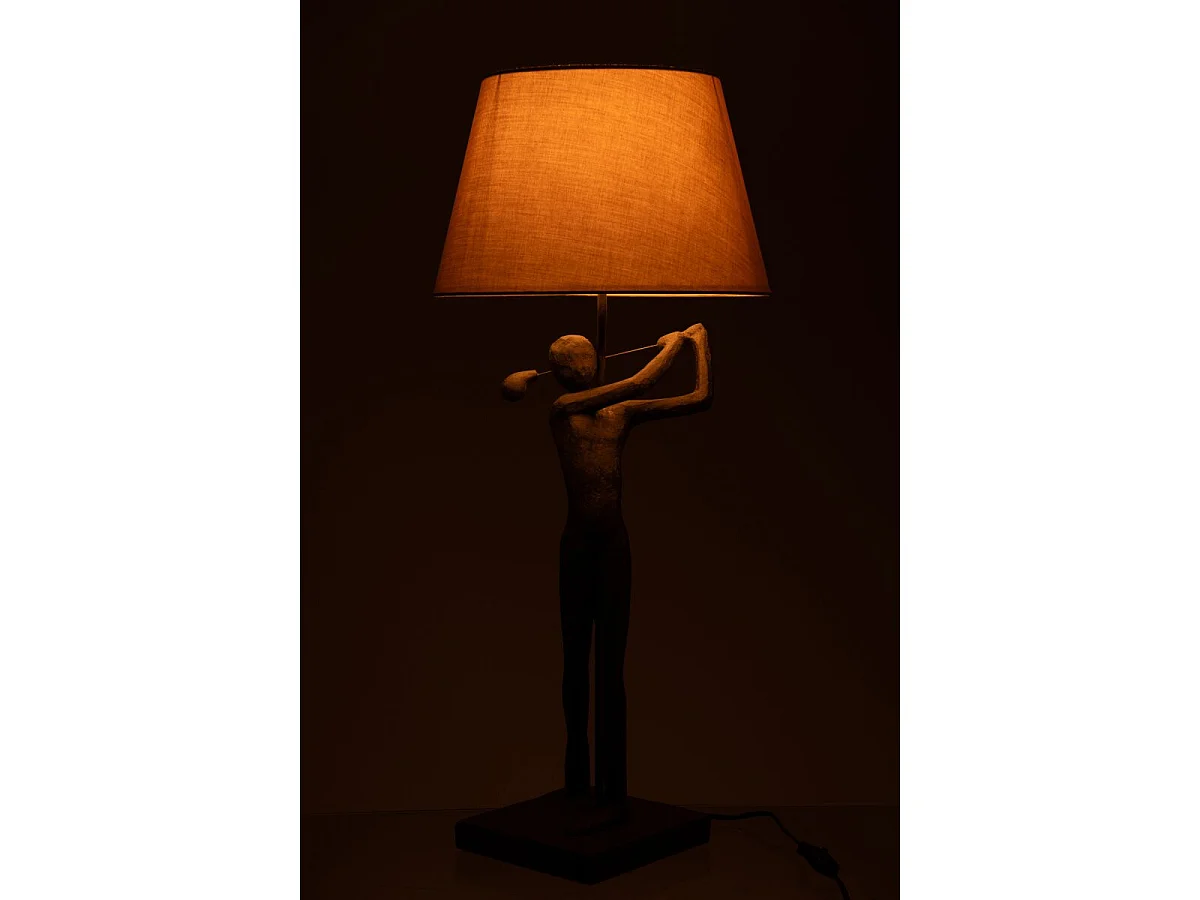 Lampe à Poser Golfeur "Viggo" 80cm Noir