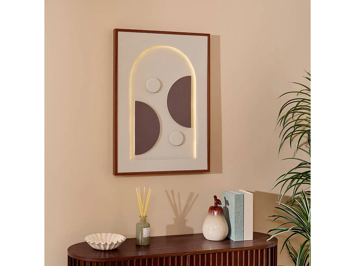 Poire Déco en Dolomite "Lesly" 21cm Beige