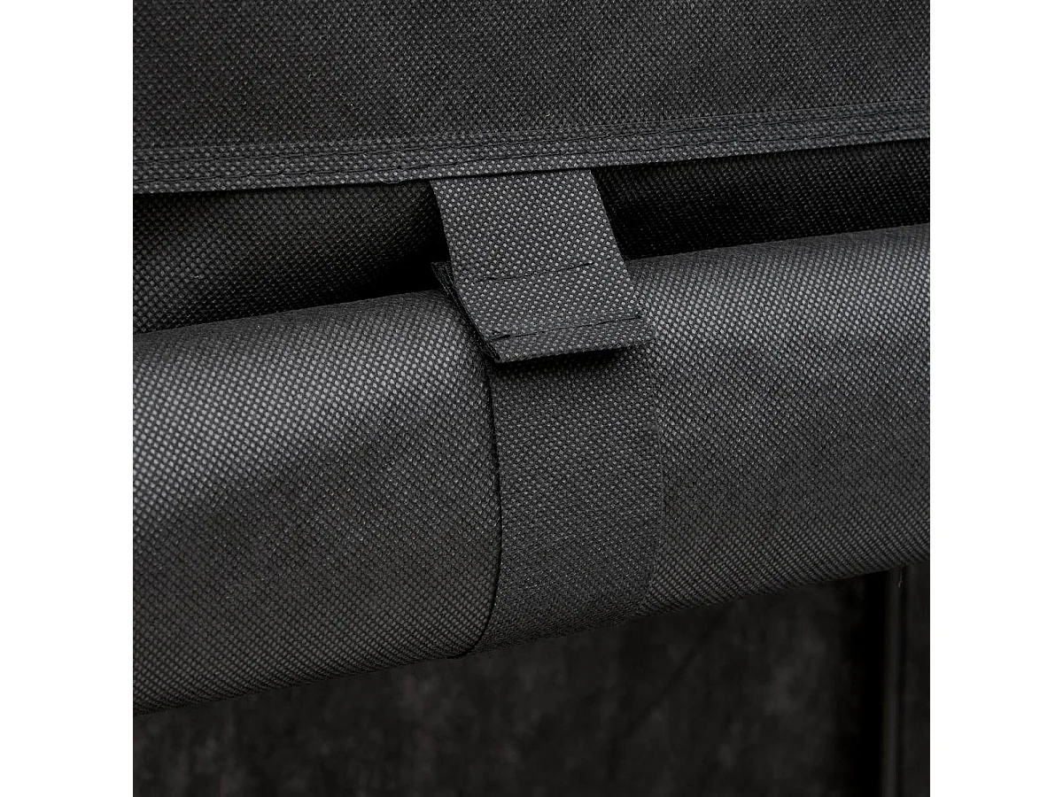 Penderie Double 1 Étagère "Dressy" 140cm Noir