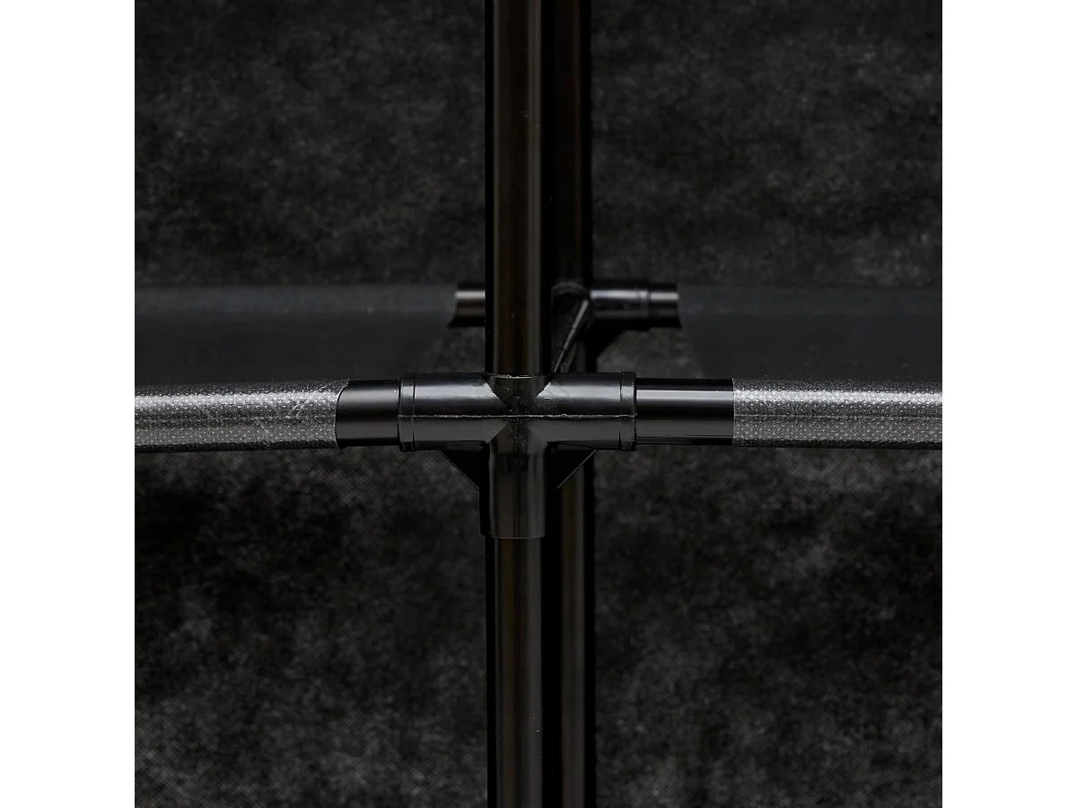Penderie Double 8 Étagères "Dressy" 230cm Noir