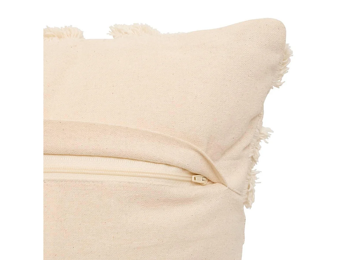 Coussin Déco Tufté "Hawki" 40x40cm Naturel
