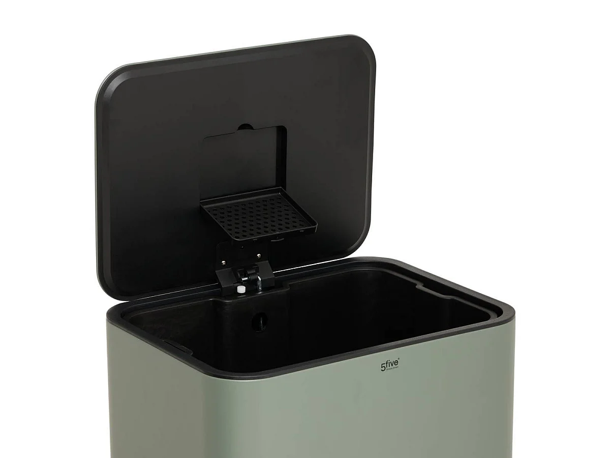 Poubelle à Pédale Slim "Delta" 50L Vert