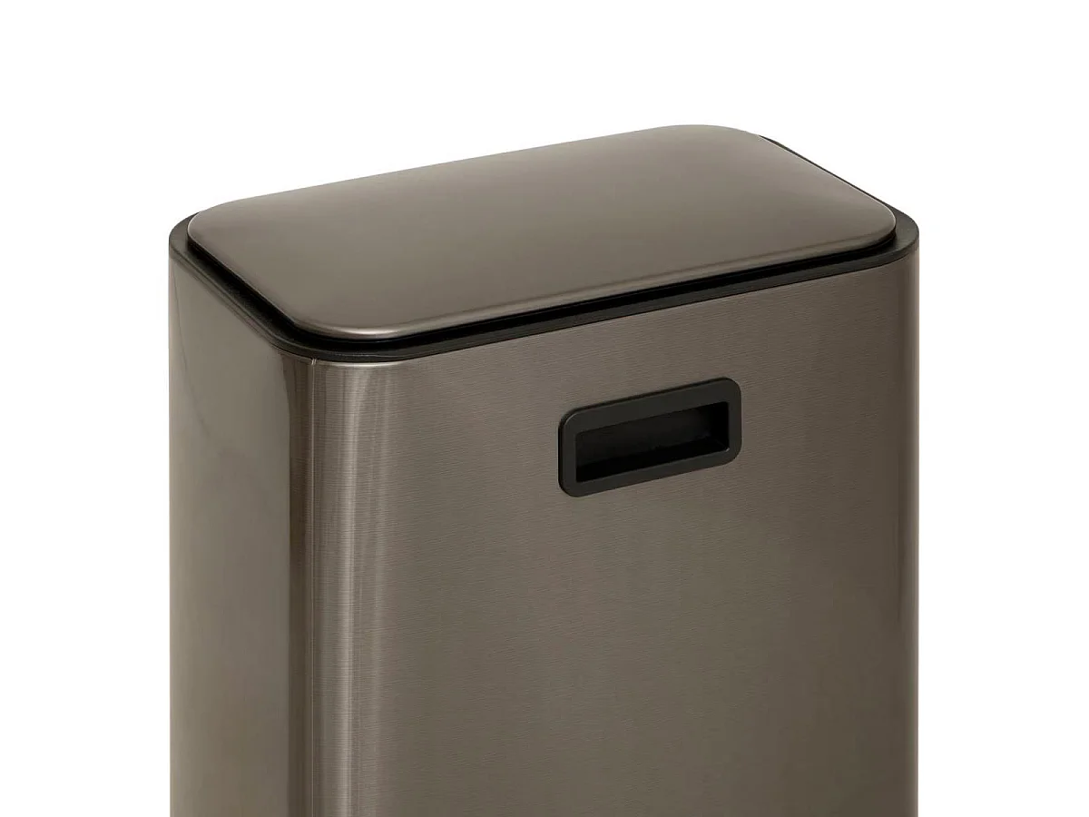 Poubelle à Pédale Manuelle "Delta" 30L Gris Charbon
