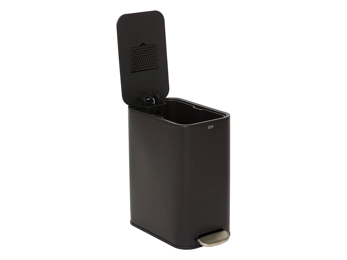 Poubelle à Pédale Slim "Delta" 20L Noir