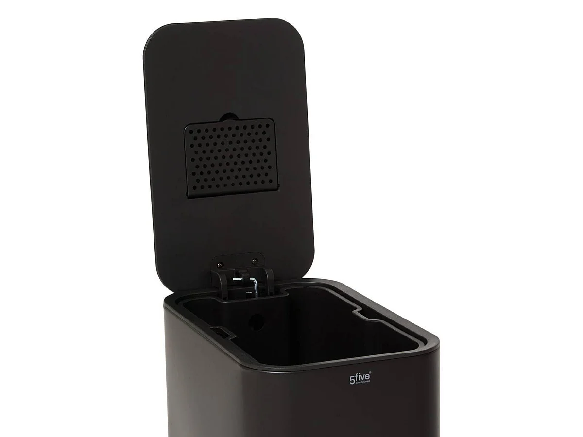 Poubelle à Pédale Slim "Delta" 20L Noir