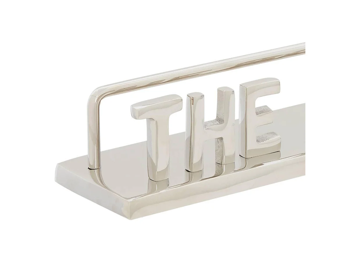 Mot Déco à Poser "The Boss" 31cm Argent