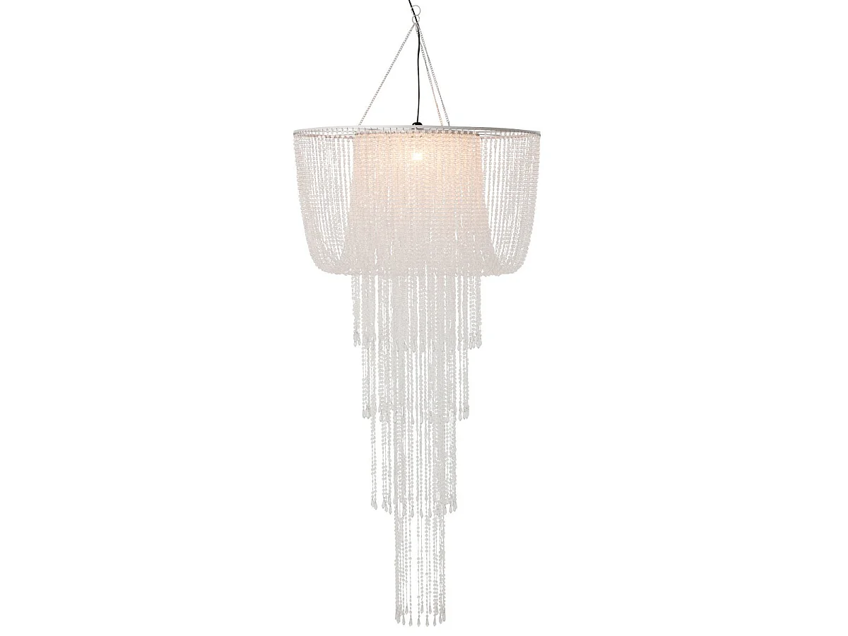 Abat-Jour Suspension Perles "Sigrid" 160cm Transparent