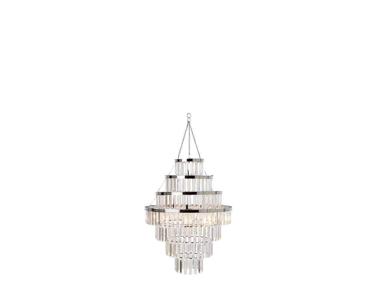 Abat-Jour Suspension Pampilles "Xenia" 73cm Transparent