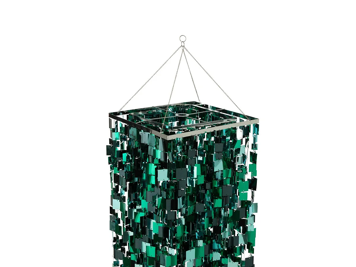 Abat-Jour Suspension Sequins "Dagmar" 180cm Bleu