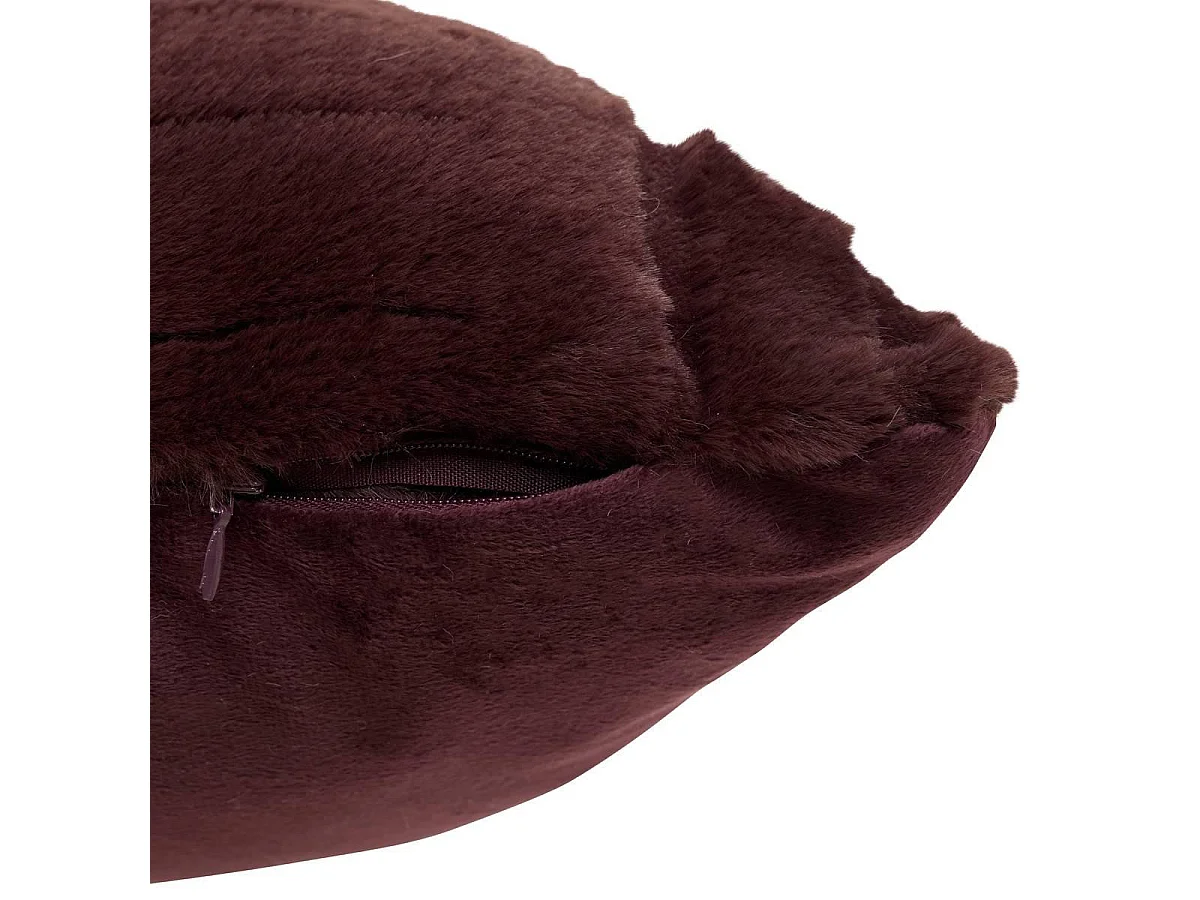 Coussin Imitation Fourrure "Arka" 50x80cm Marron Tonka