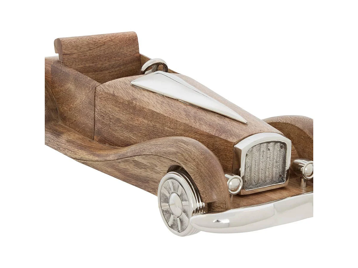 Voiture Déco Rétro "Johan" 43cm Marron