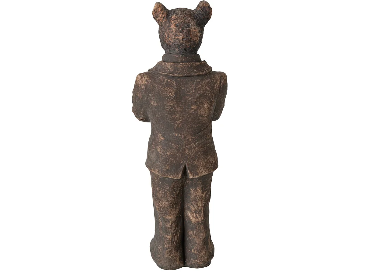 Statue Déco Léopard "Zeno" 55cm Marron