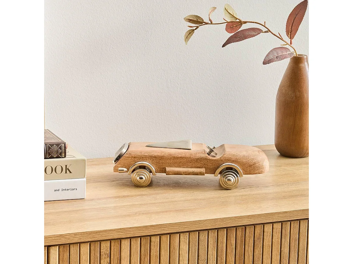 Voiture Déco en Bois "Josie" 25cm Marron