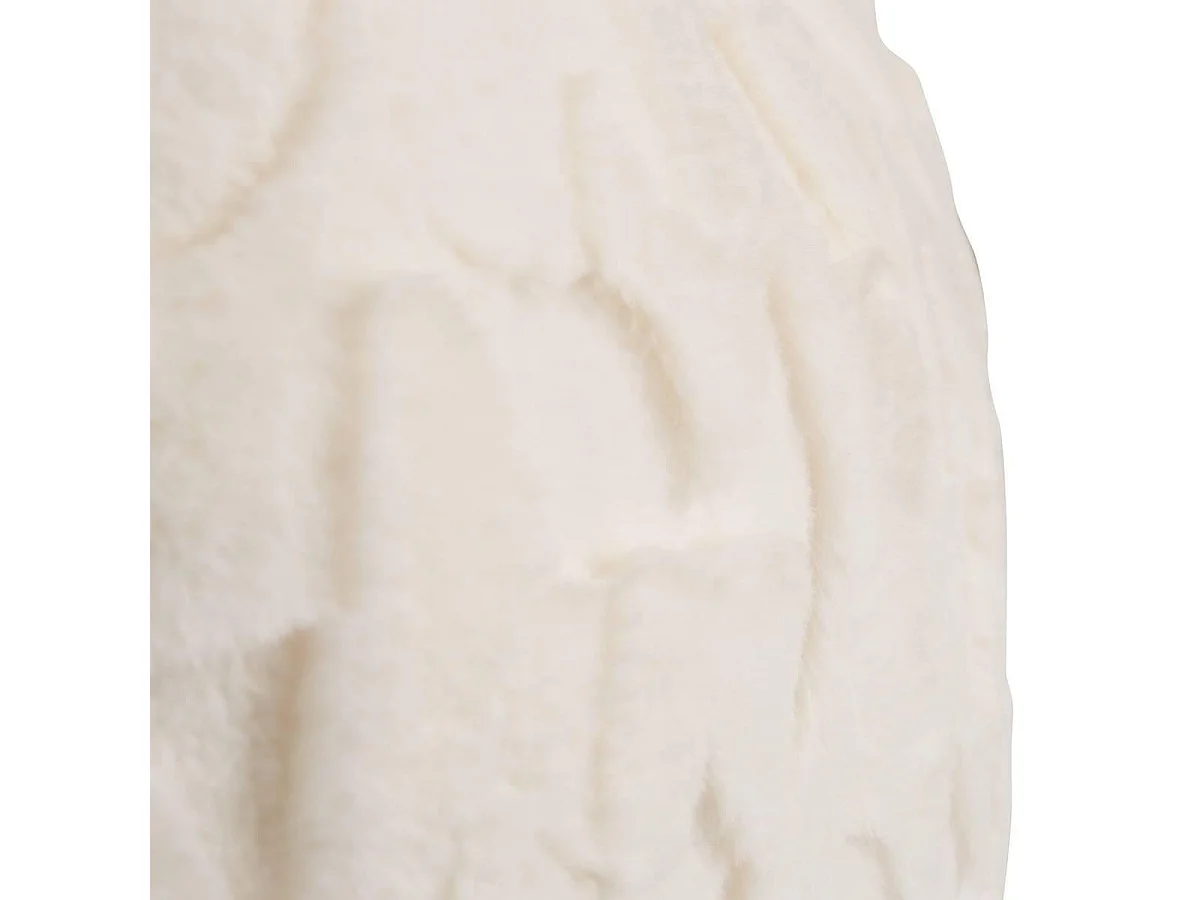 Coussin Imitation Fourrure "Nalia" 50x80cm Blanc
