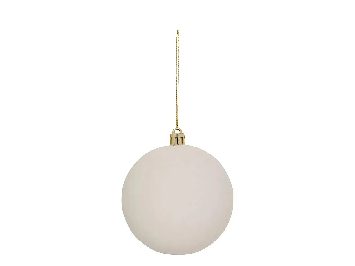 Lot de 9 Boules de Noël "Pailletées" 8cm Bleu