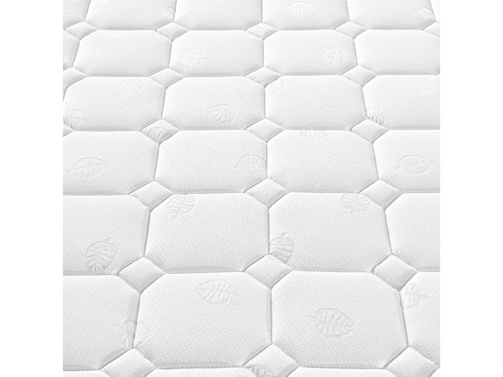 Lit double avec coffre en lin, matelas 720 ressorts, LED, USB et tête de lit robuste